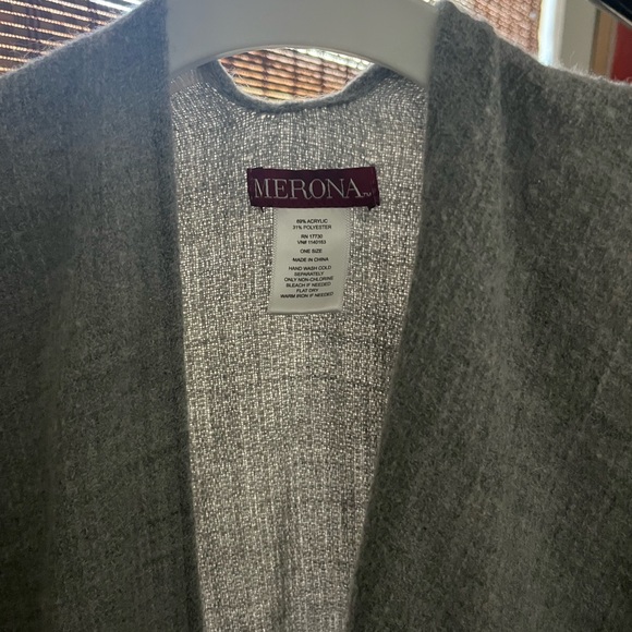 Merona Women's Charcoal Cape Jacket - Picture 2 of 5